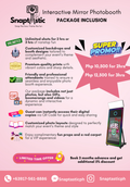 Interactive Mirror Photobooth Rental (Snaptastic Experience)