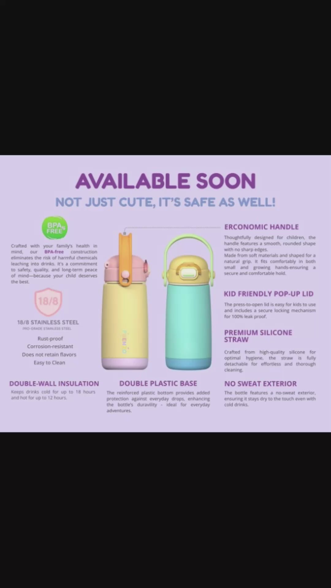 FRENZO Insulated Water Bottle Tumbler